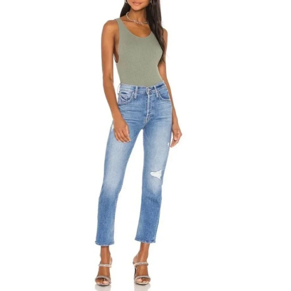 MOTHER Jeans Women’s 24 The Tomcat Ankle Let’s Kick It - Picture 1 of 11